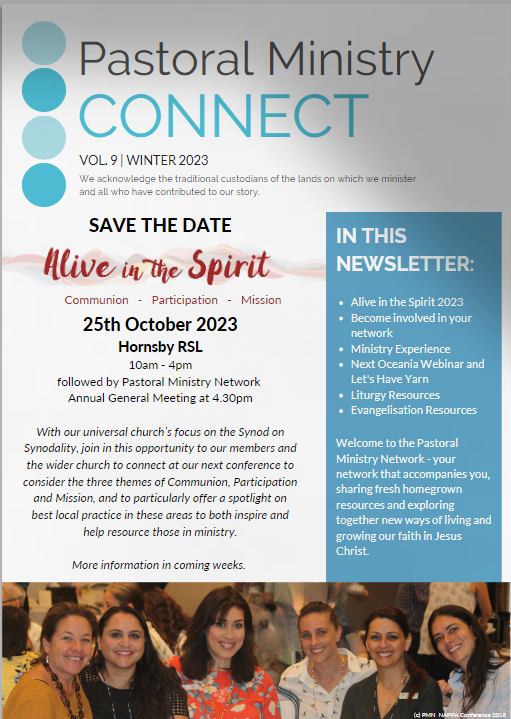 Newsletter - Winter 2023 - Pastoral Ministry Network